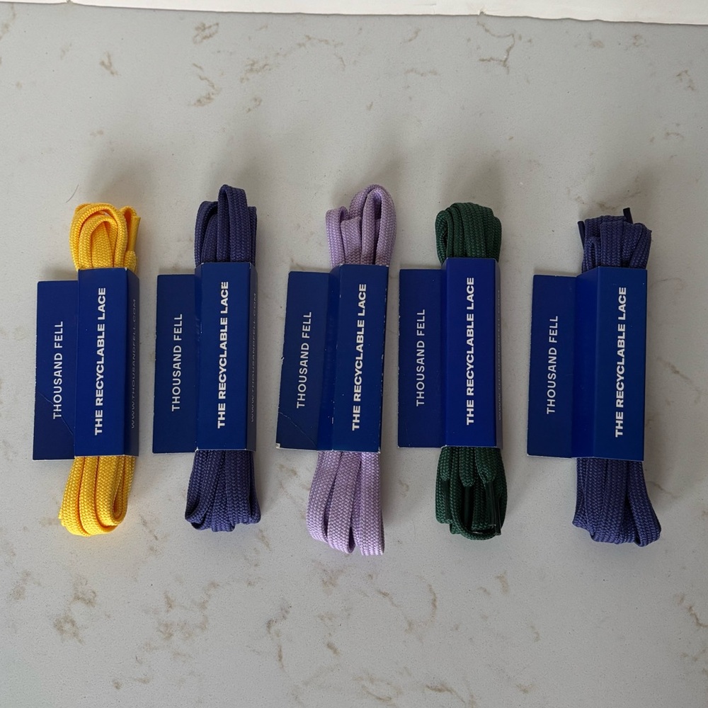 5 Sets of Recyclable Thousand Fell Shoe Laces